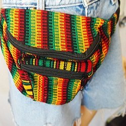 Riñonera hippie étnica con bolsillos - 3 compartimentos - azagaia artesanía